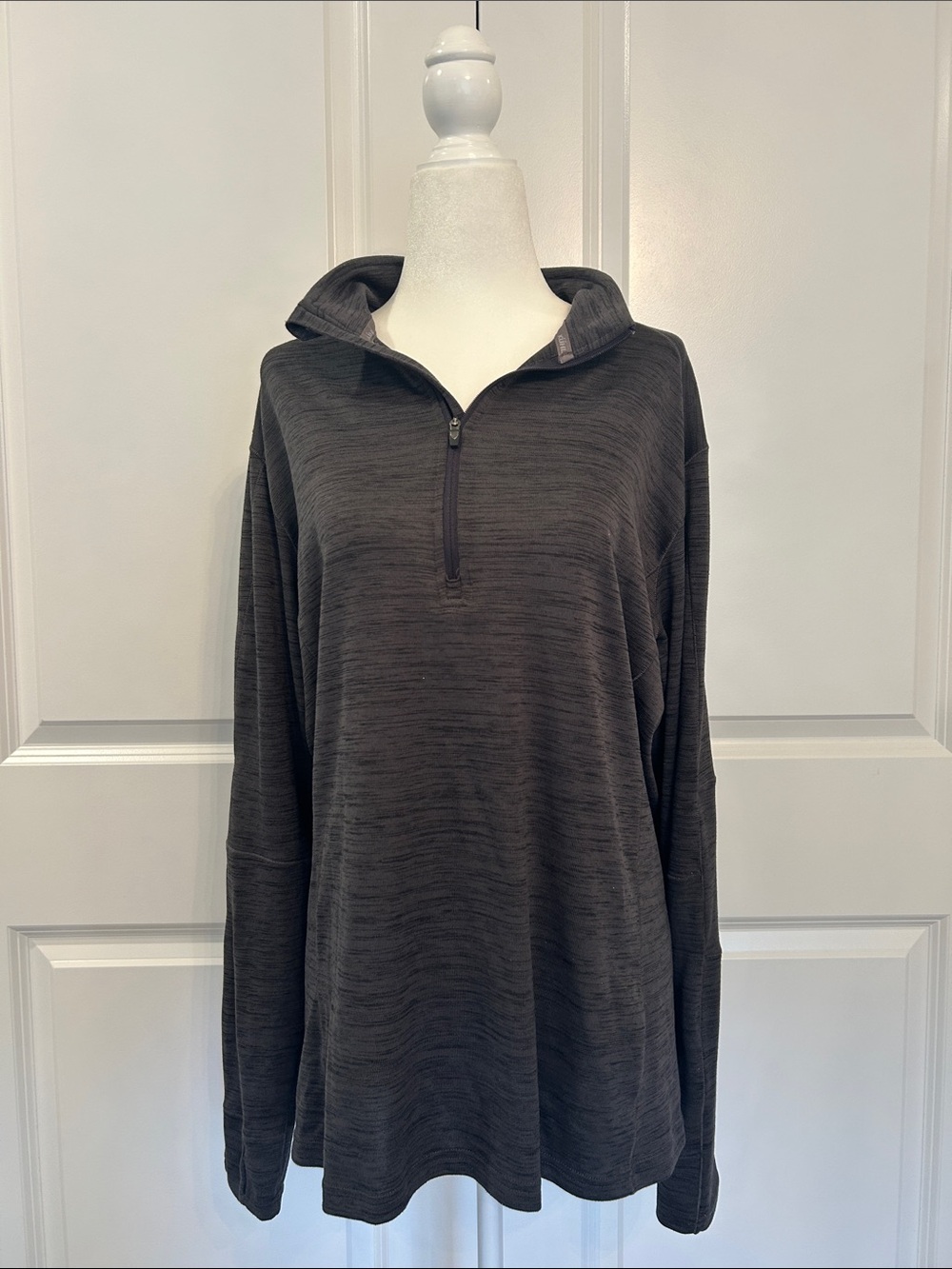 Men’s Kuhl Charcoal Half-Zip Pullover- Dark Gray